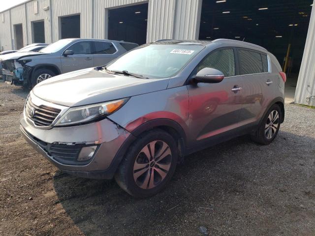 KNDPC3A27D7475102 - 2013 KIA SPORTAGE EX GRAY photo 1