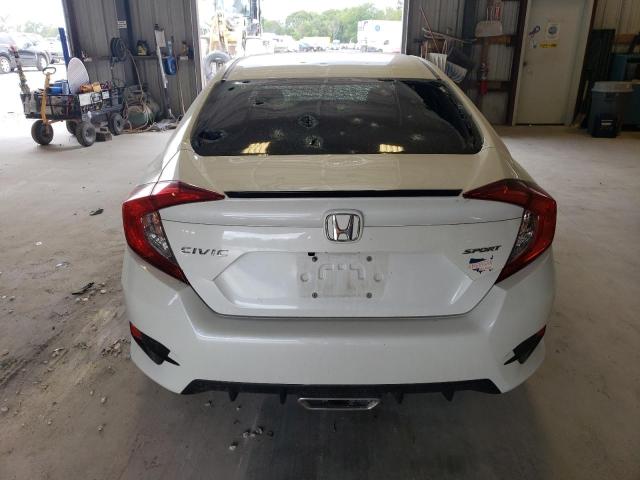 2HGFC2F80LH602098 - 2020 HONDA CIVIC SPORT WHITE photo 6