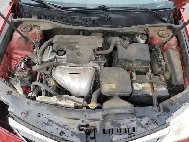 4T1BF1FK6CU566887 - 2012 TOYOTA CAMRY BASE RED photo 11