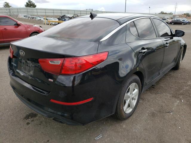 5NAGM4A74F5653669 - 2015 KIA OPTIMA BLACK photo 4