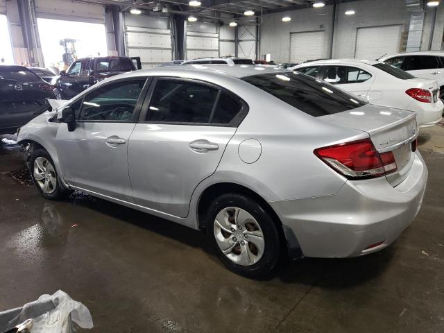 2HGFB2F50DH559697 - 2013 HONDA CIVIC LX SILVER photo 2