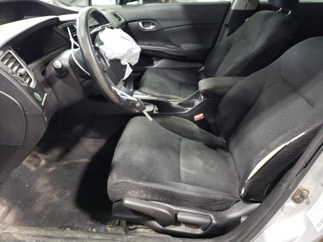 2HGFB2F50DH559697 - 2013 HONDA CIVIC LX SILVER photo 7