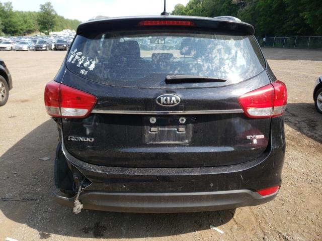 KNAHU8A32F7122368 - 2015 KIA RONDO BLACK photo 6