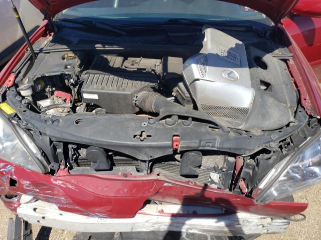 JTJHW31U182066851 - 2008 LEXUS RX 400H RED photo 11