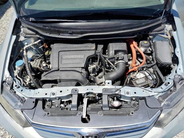 JHMFB4F2XCS008487 - 2012 HONDA CIVIC HYBRID BLUE photo 11