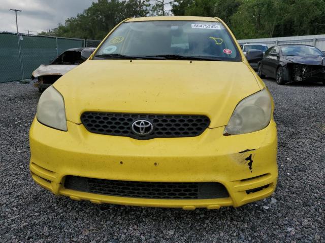2T1KR32E24C284848 - 2004 TOYOTA COROLLA MA XR YELLOW photo 5