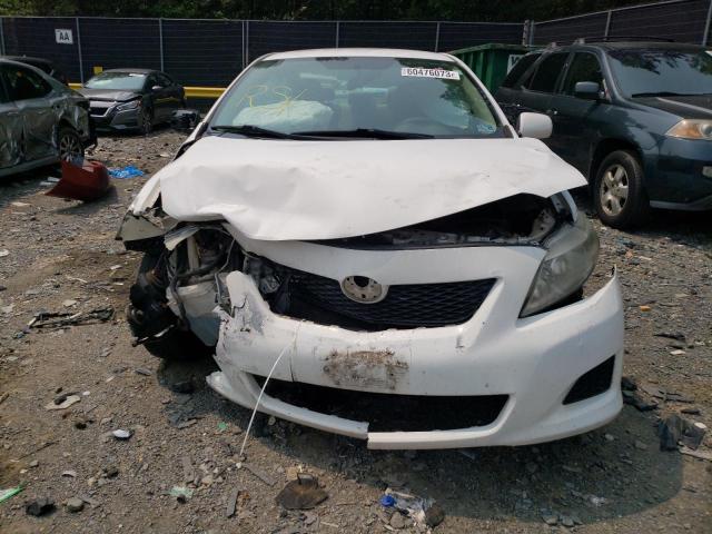 2T1BU4EE3AC232253 - 2010 TOYOTA COROLLA BASE WHITE photo 5