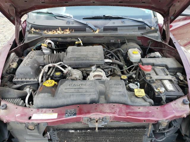 1B7GG42N32S583651 - 2002 DODGE DAKOTA SLT MAROON photo 11