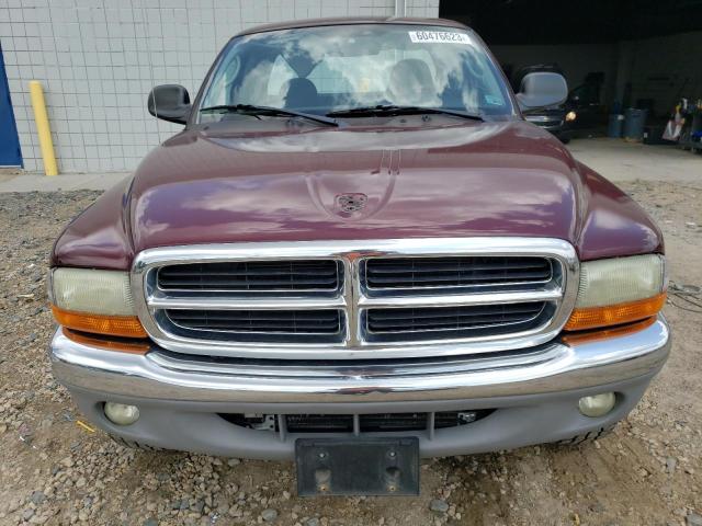 1B7GG42N32S583651 - 2002 DODGE DAKOTA SLT MAROON photo 5