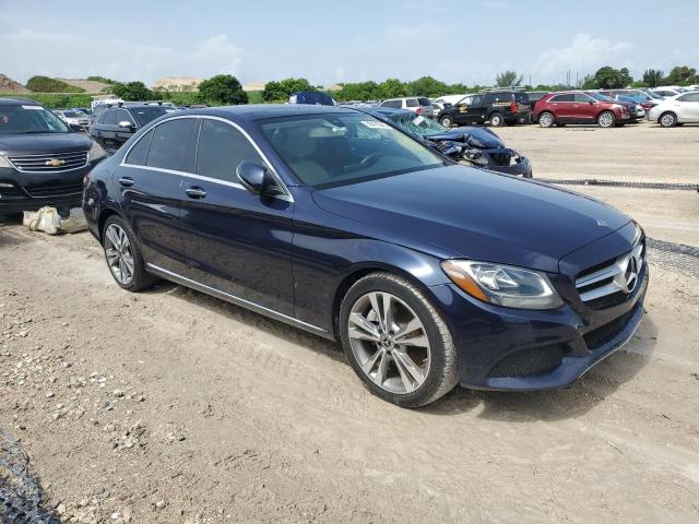 WDDWF4JB7JR340846 - 2018 MERCEDES-BENZ C 300 BLUE photo 4