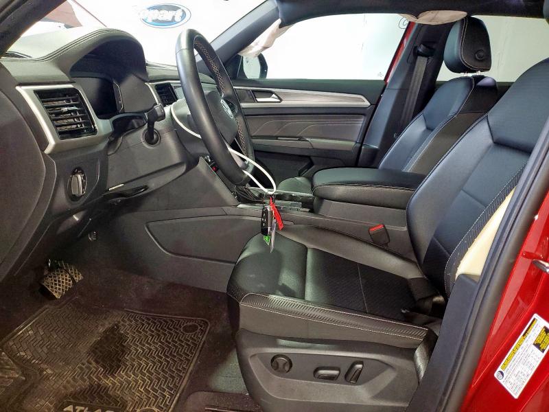 1V2JE2CA6NC225324 - 2022 VOLKSWAGEN ATLAS CROS SE RED photo 7