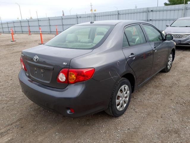 JTDBU4EE2AJ059622 - 2010 TOYOTA COROLLA BASE GRAY photo 4