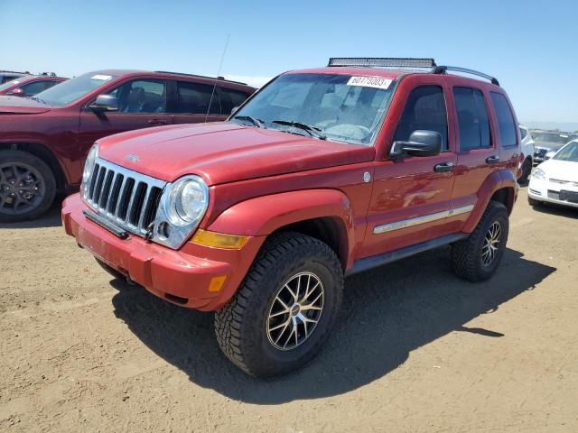 1J8GL58566W208904 - 2006 JEEP LIBERTY LIMITED RED photo 1