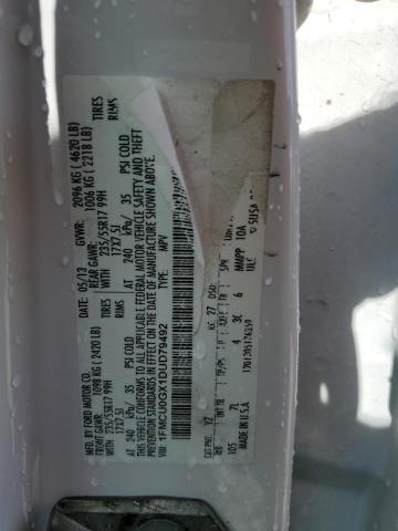 1FMCU0GX1DUD79492 - 2013 FORD ESCAPE SE 白色 照片 14