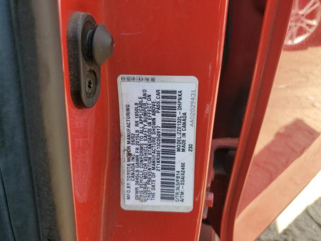 2T1KR38E13C050917 - 2003 TOYOTA MATRIX XR 红色 照片 12