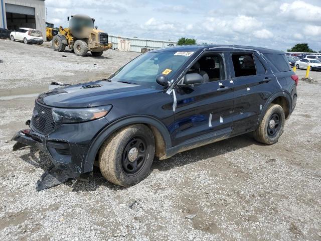 1FM5K8AB1NGC24838 - 2022 FORD EXPLORER POLICE INTERCEPTOR BLACK photo 1