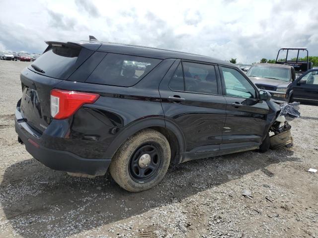 1FM5K8AB1NGC24838 - 2022 FORD EXPLORER POLICE INTERCEPTOR BLACK photo 3