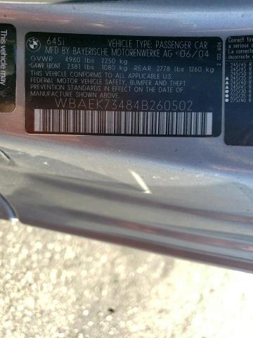 WBAEK73484B260502 - 2004 BMW 645 CI AUTOMATIC 银色 照片 12