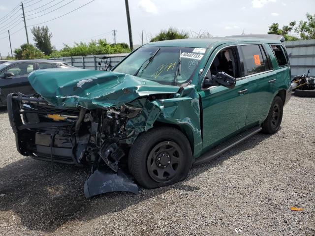 1GNLCDEC5KR301786 - 2019 CHEVROLET TAHOE POLICE GREEN photo 1