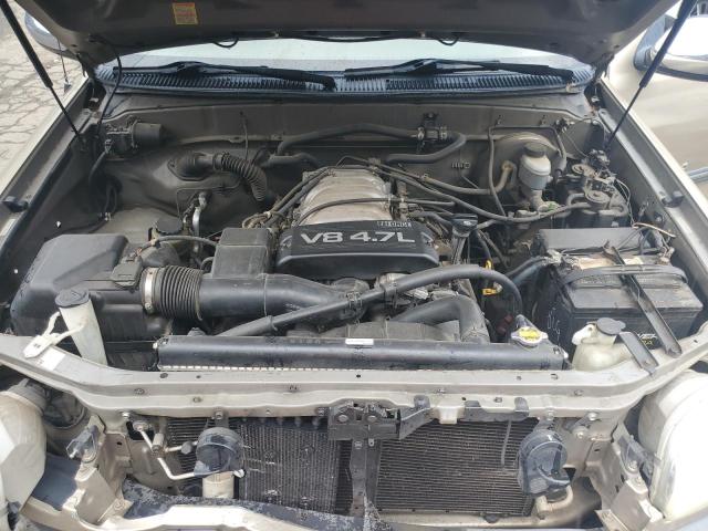 5TBRT34132S250568 - 2002 TOYOTA TUNDRA ACCESS CAB ოქროსფერი ფოტო 11