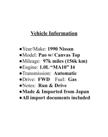 PK10011494 - 1990 NISSAN ALL OTHER GREEN photo 9