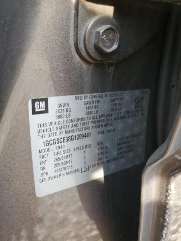 1GCGSCE38G1209441 - 2016 CHEVROLET COLORADO LT BROWN photo 13