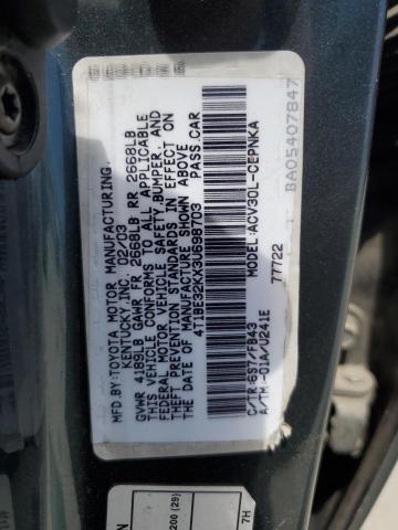 4T1BE32KX3U698703 - 2003 TOYOTA CAMRY LE GRAY photo 12