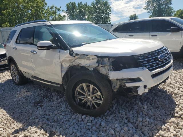 1FM5K8F80HGC76172 - 2017 FORD EXPLORER LIMITED WHITE photo 4