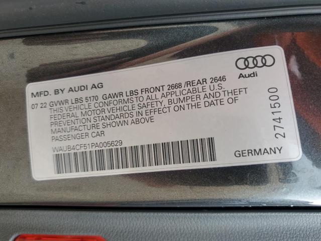 WAUB4CF51PA005629 - 2023 AUDI S5 PRESTIGE 灰色 照片 13