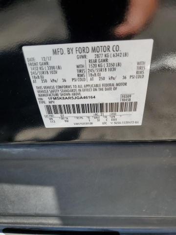 1FM5K8AR5JGA46164 - 2018 FORD EXPLORER POLICE INTERCEPTOR 双色 照片 13