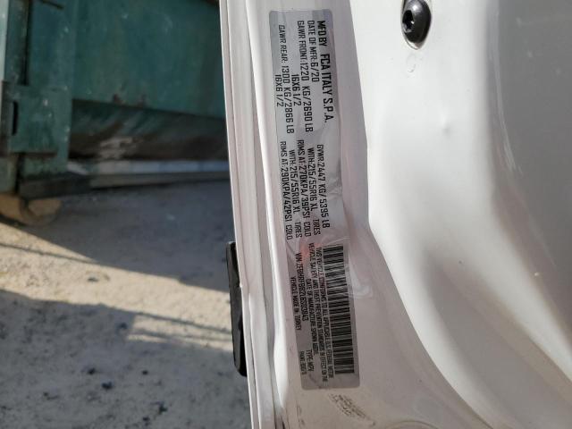 ZFBHRFBB2L6S03843 - 2020 RAM PROMASTER SLT WHITE photo 13