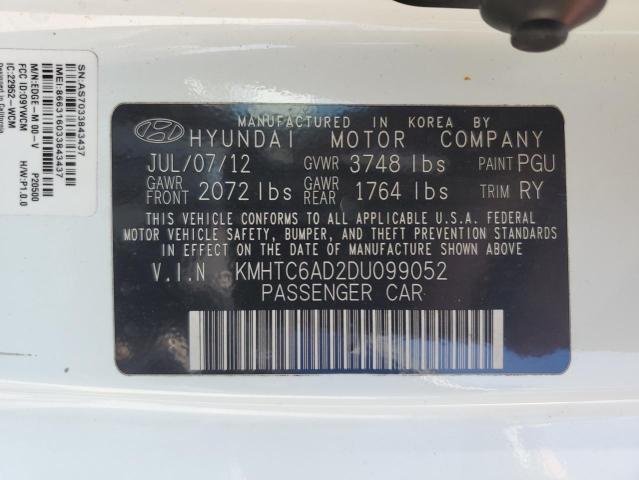 KMHTC6AD2DU099052 - 2013 HYUNDAI VELOSTER Ağ foto 12