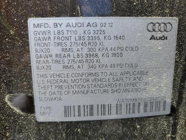 WA1VMBFE0CD007126 - 2012 AUDI Q7 PRESTIGE 棕色 照片 12