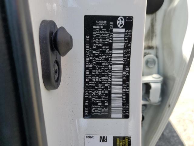 5YFEPMAE9MP222146 - 2021 TOYOTA COROLLA LE თეთრი ფოტო 12