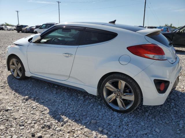 KMHTC6AE0DU153960 - 2013 HYUNDAI VELOSTER TURBO WHITE photo 2