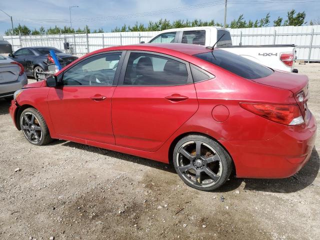 KMHCT4AE4DU275502 - 2013 HYUNDAI ACCENT GLS RED photo 2