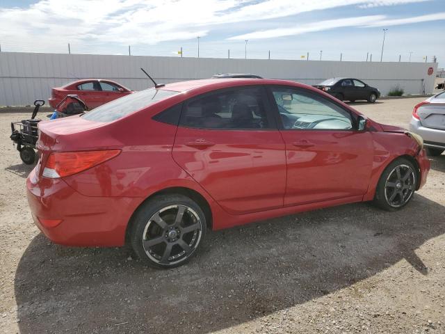 KMHCT4AE4DU275502 - 2013 HYUNDAI ACCENT GLS RED photo 3