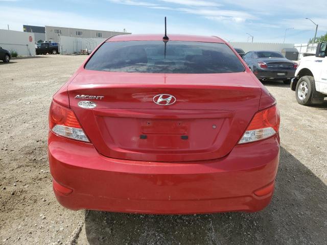 KMHCT4AE4DU275502 - 2013 HYUNDAI ACCENT GLS RED photo 6