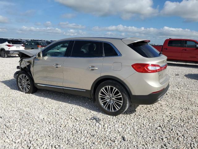 2LMPJ6LR5HBL13998 - 2017 LINCOLN MKX RESERVE Բեժ լուսանկար 2