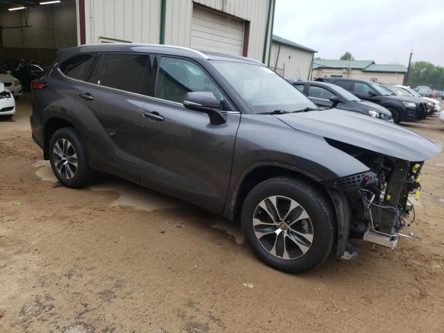5TDGZRBH7NS180030 - 2022 TOYOTA HIGHLANDER XLE Gris foto 4