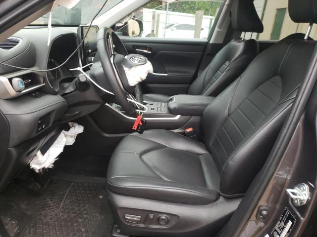5TDGZRBH7NS180030 - 2022 TOYOTA HIGHLANDER XLE Gris foto 7