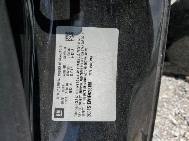 2G1FS1EW1E9235150 - 2014 CHEVROLET CAMARO SS BLACK photo 13