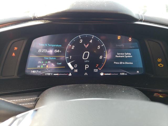 1G1YA2D43M5113323 - 2021 CHEVROLET CORVETTE STINGRAY 1LT WHITE photo 9