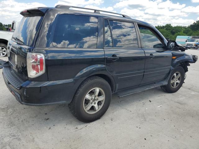 5FNYF28656B034483 - 2006 HONDA PILOT EX BLACK photo 3