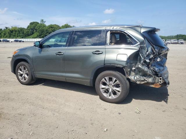 5TDJKRFH1FS170907 - 2015 TOYOTA HIGHLANDER XLE GREEN photo 2