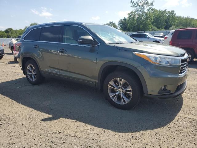 5TDJKRFH1FS170907 - 2015 TOYOTA HIGHLANDER XLE GREEN photo 4