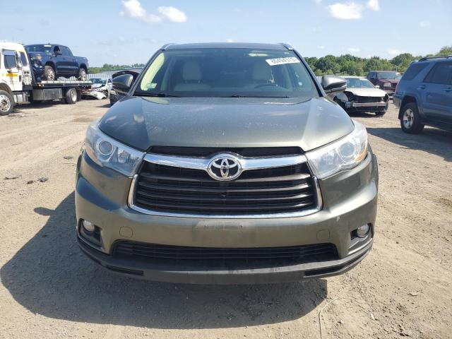 5TDJKRFH1FS170907 - 2015 TOYOTA HIGHLANDER XLE GREEN photo 5
