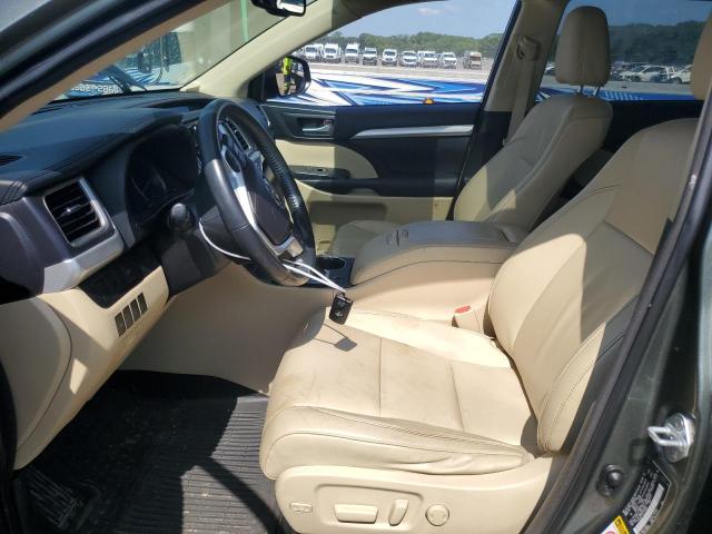 5TDJKRFH1FS170907 - 2015 TOYOTA HIGHLANDER XLE GREEN photo 7