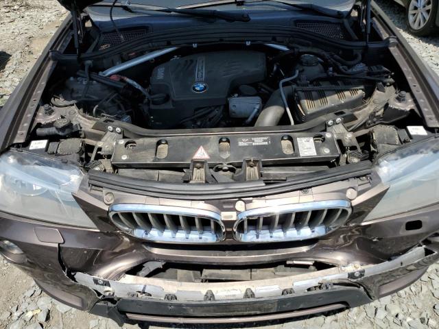 5UXWX9C57E0D22659 - 2014 BMW X3 XDRIVE28I BROWN photo 12