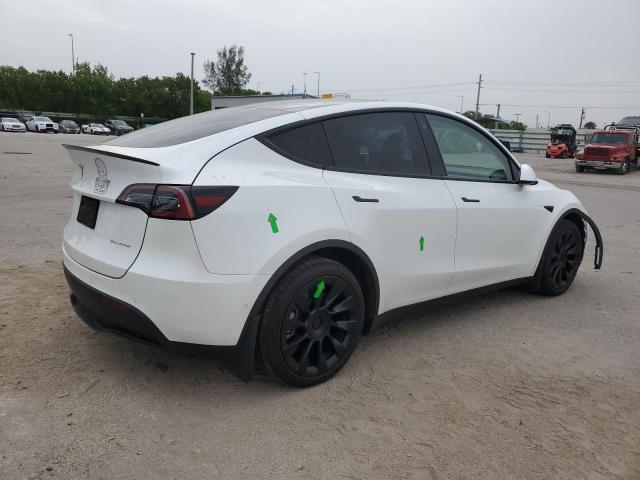 7SAYGDEEXNF380566 - 2022 TESLA MODEL Y WHITE photo 3